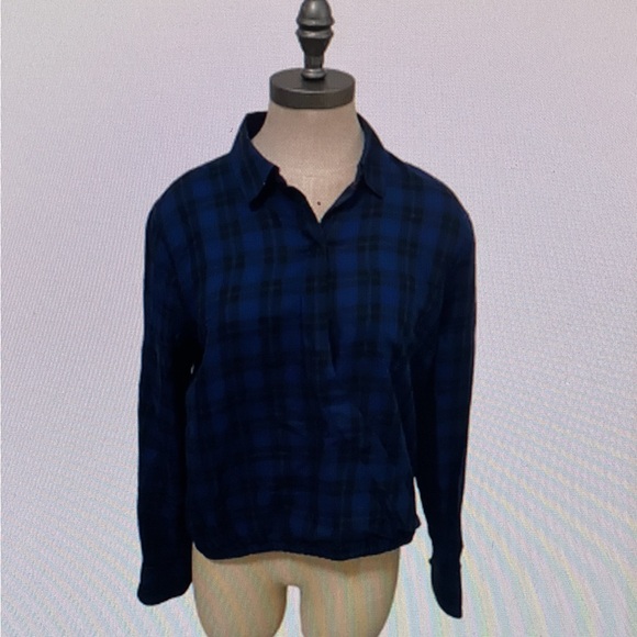 Madewell Wrap Front Shirt in Arion Plaid Size S - Picture 7 of 8